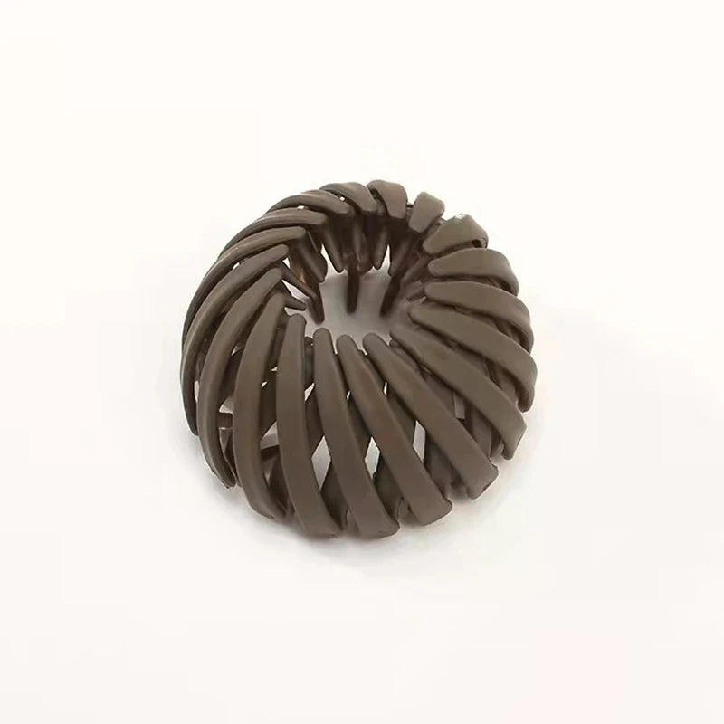 Magic Hair Clip Bird Nest Shaped Hair Holder Velvet Hair Ring Ball Head Hair Device High Ponytail  Artifact Hair Accessories