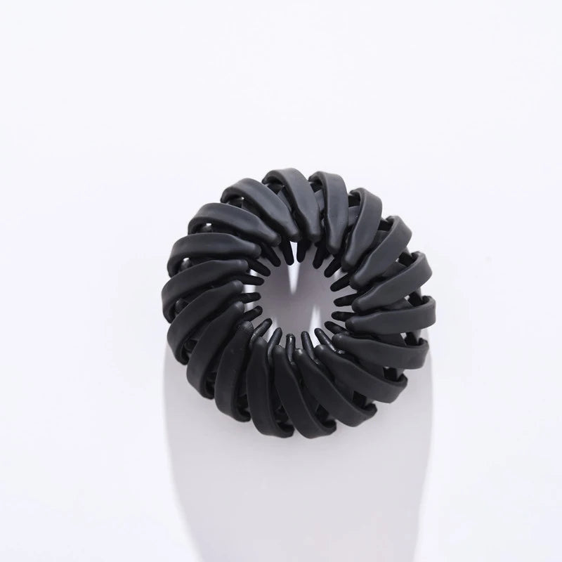 Magic Hair Clip Bird Nest Shaped Hair Holder Velvet Hair Ring Ball Head Hair Device High Ponytail  Artifact Hair Accessories