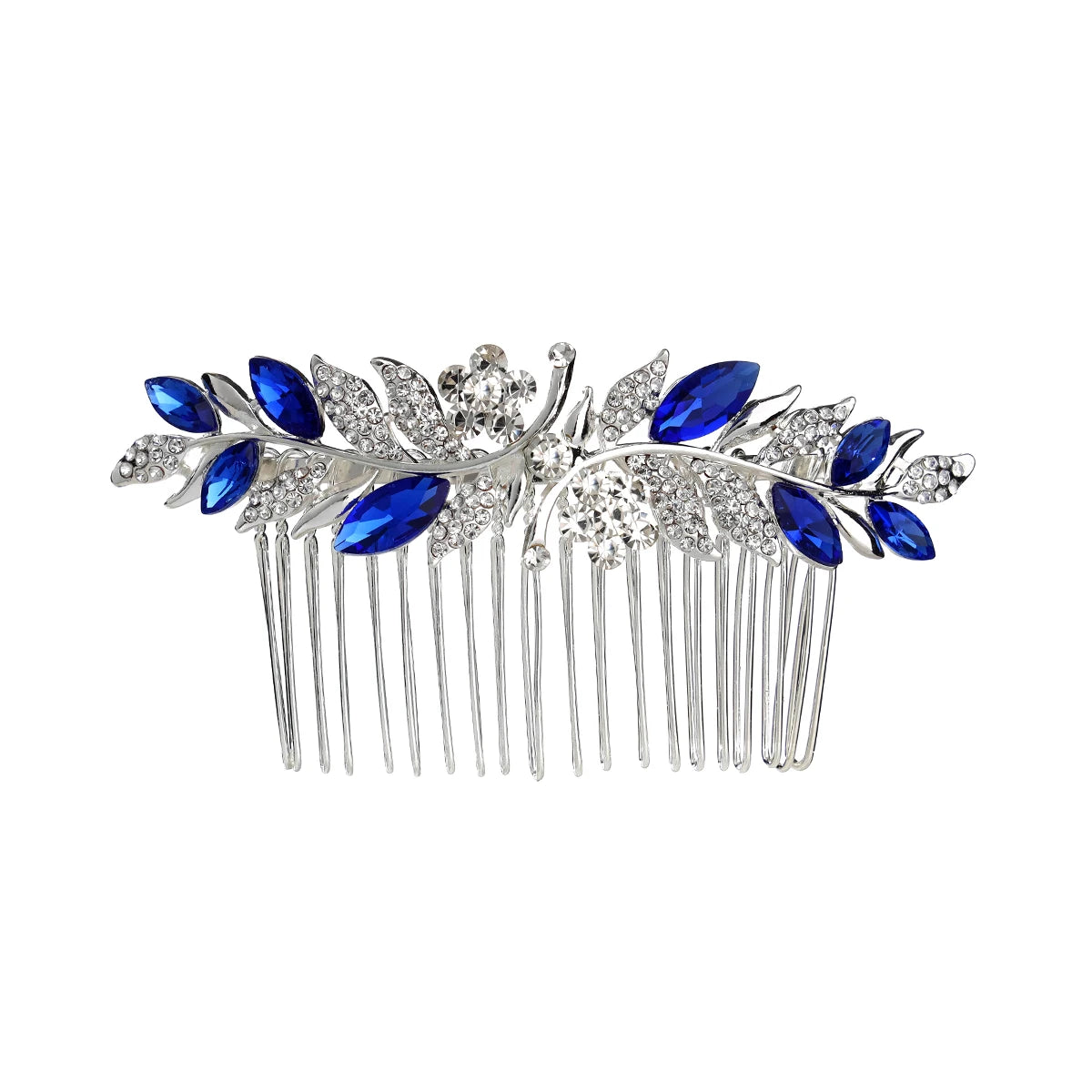 Dreamy Sapphie Blue  Wedding Headwear Hair Comb Bride Hair Accessories