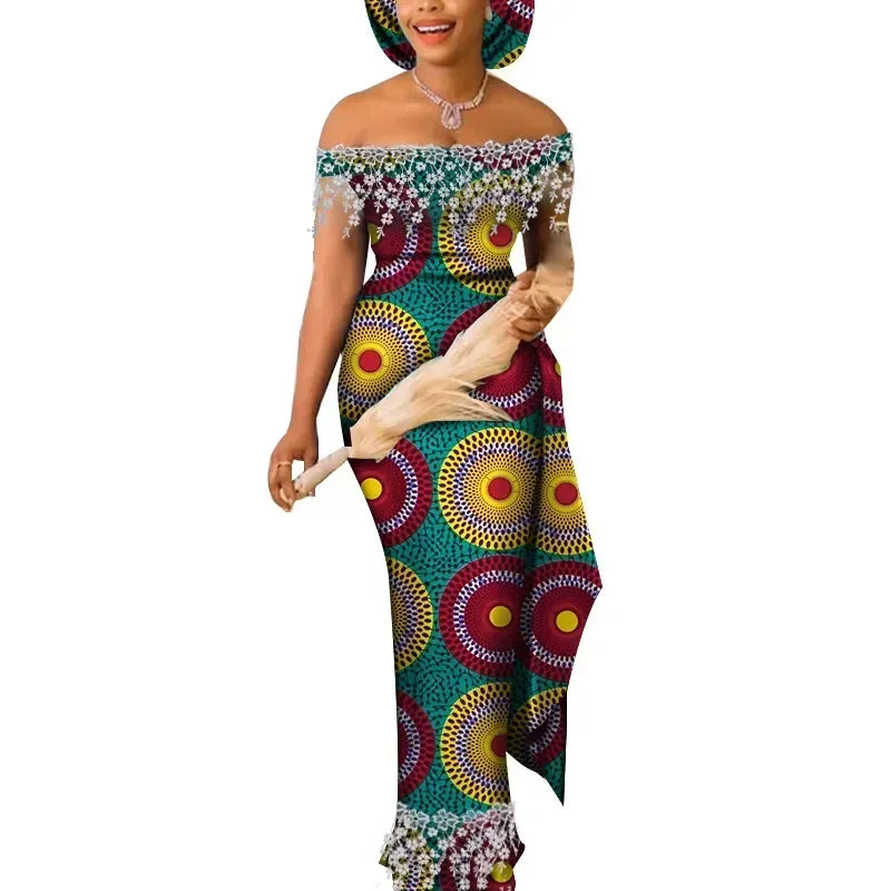 Dresses for Women Party Wedding Casual Date Dashiki African Women Dresses African Dresses for Women Kg598 - My Store