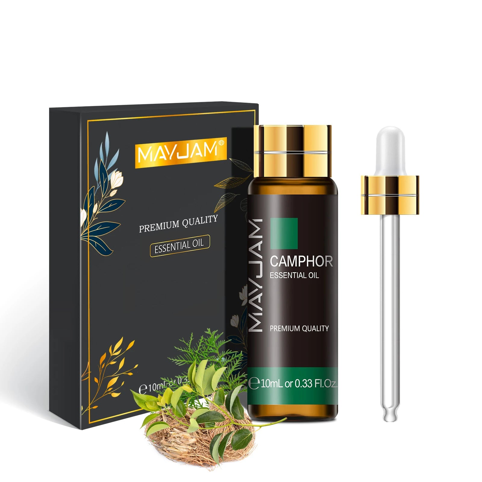 10ML Citronella Chamomile Lemon Rose Sage Essential Oils Basil Vetiver Myrrh Pepper Fennel Pine Needles Camphor Massage Oil