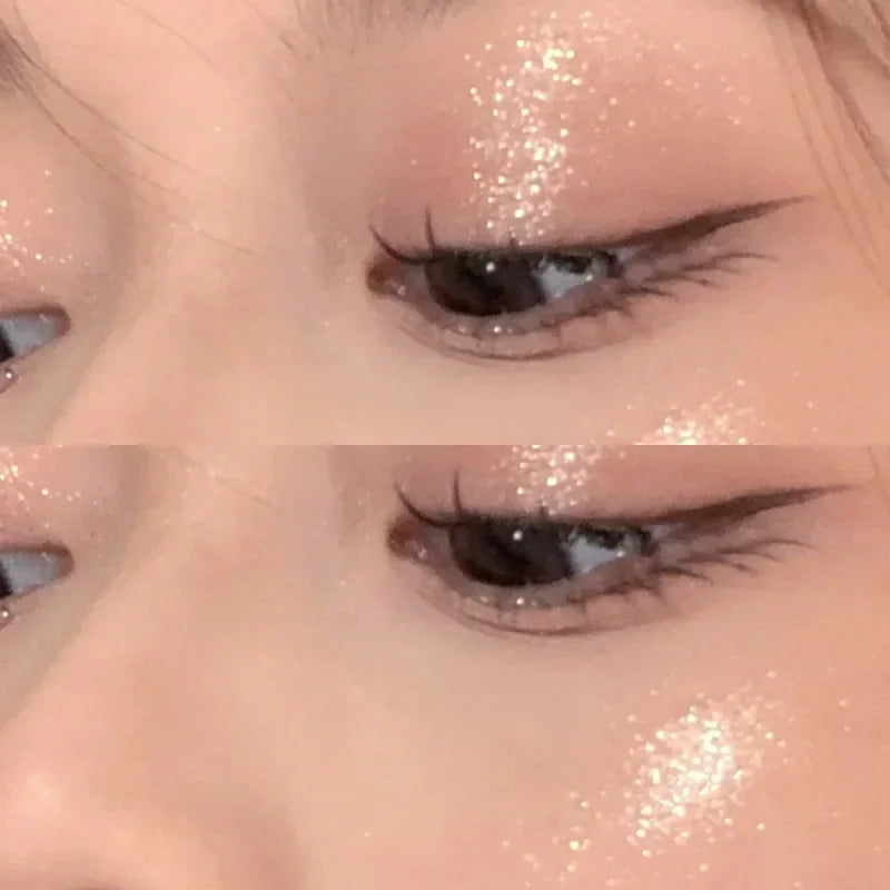 Monochrome Glitter Eyeshadow Pearlescent Highlighter Powder Makeup Diamond Eye Shadow Palette Bright Shiny Eye Makeup Cosmetics - My Store
