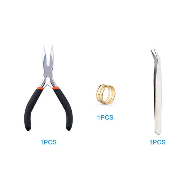 Jewelry Making Supplies Kit With Jewelry Tools, Jewelry Copper Wires Thread and Jewelry Findings for Jewelry Repair and Beading