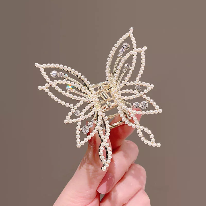 Fashion Metal Openwork Hair Claw Butterfly Hair Clips for Women Girl Elegant Ponytail Claw Clip Vintage Hairpin Hair Accessories