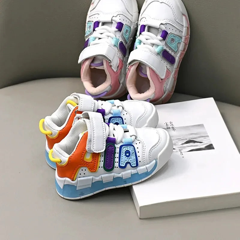 Four Seasons Children Sneakers Girls Boys Non-Slip Sports Shoes Toddler Non-Slip Sneaker Casual Soft Shoes Kids Outdoor Shoes
