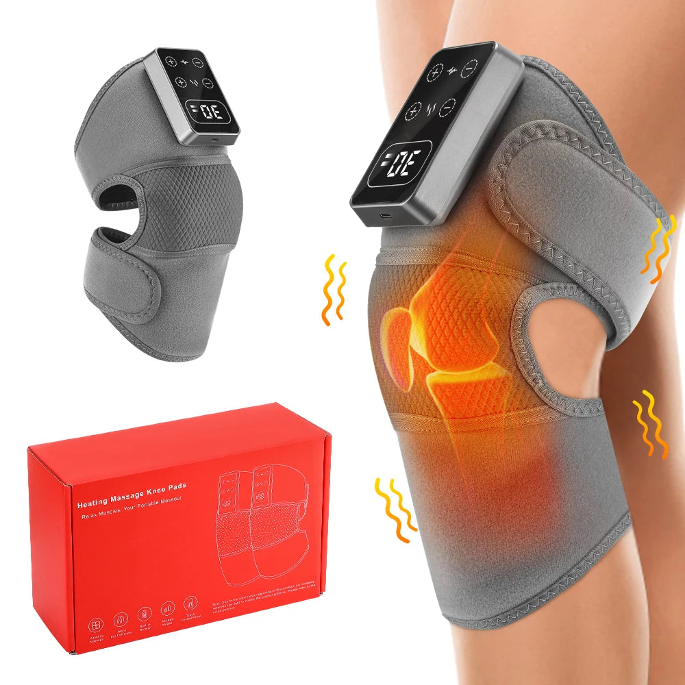 Electric Heating Knee Massager Joint Elbow Knee Pad Shoulder Pad Vibration Knee Shoulder Massage Health Care