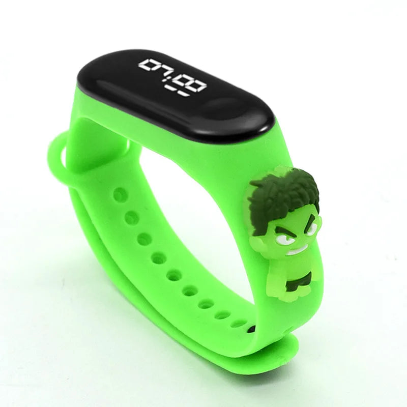 Disney Children's Watch Fashion Cartoon Watches Electronic Digital LED Display Watches Waterproof Holiday Gift Kids Watches