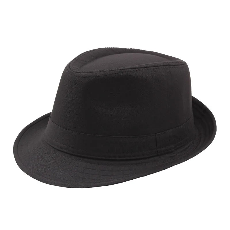 Fashion Summer Hat Panama Wide Brim Fedora Jazz Hat Men Outdoor Sun Hat Retro Bowler Hats Gorro