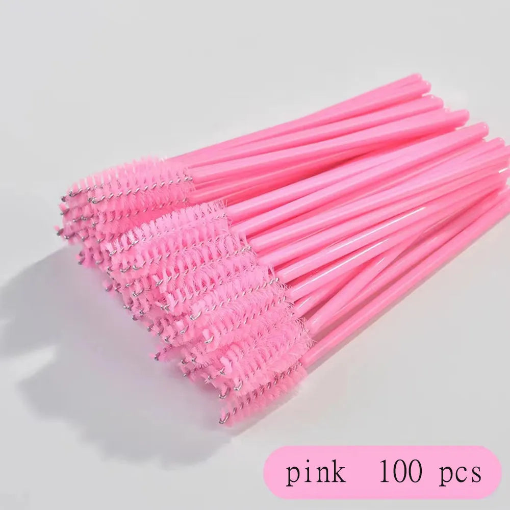 100 Pcs Disposable Eyelash Mascara Brushes for Eye Lashes Extension Eyebrow and Makeup Wholesale of Makeup Tools - My Store