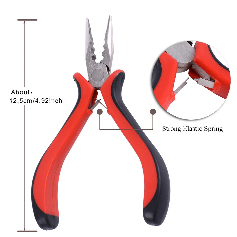 Hair Pliers for Hair Extensions 3 Holes Hair Extension Removal Tools Micro Beads Removing Tongs Hair Extension Pliers
