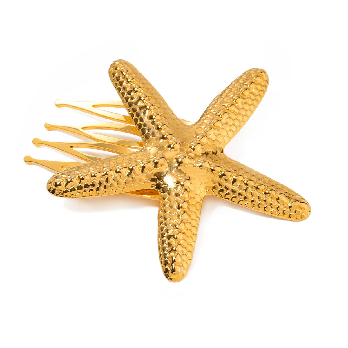 Uworld Starfish Hair Accessories 18K Gold Color Waterproof Stainless Steel Hairpin Headband 2024 Hair Accessories Fashion Jewelr