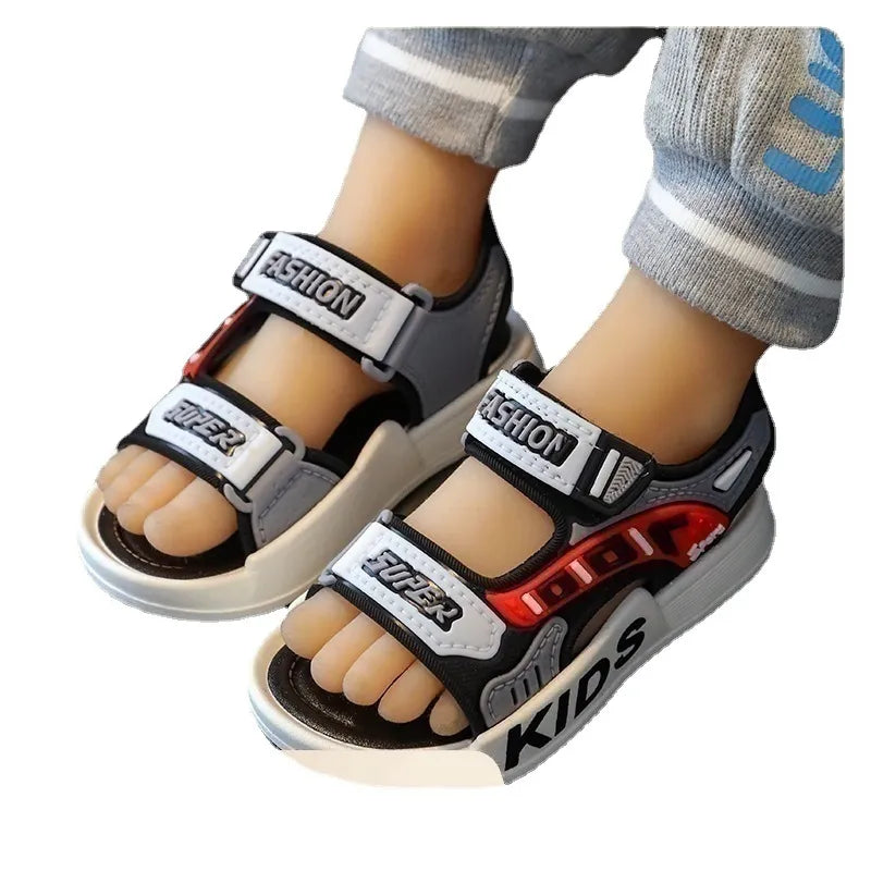 Breathable Sport Sandals Summer Sandals for Boys Casual Beach Shoe Comfortable Soft Sole Kids Shoes Fashion Non-Slip Sandalias