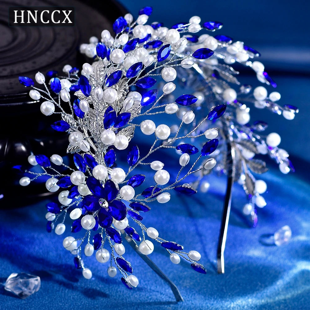 HNCCX Silver Color Alloy Leaves Hair Accessories for Elegant Girls Bride Bridal Wedding Hair Accessories Headpieces Gift CP603