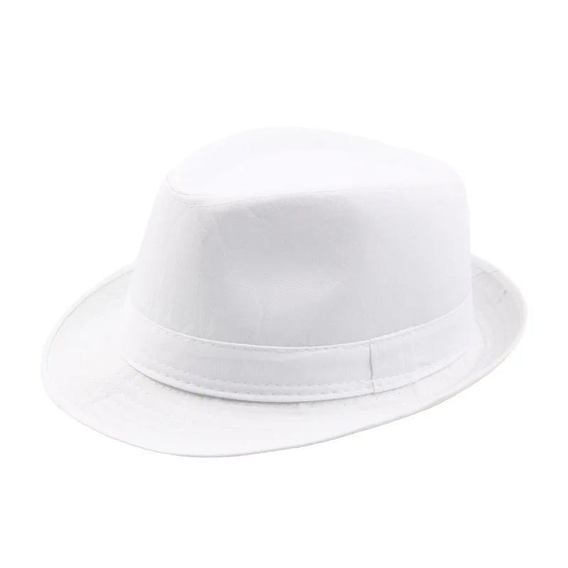 Fashion Summer Hat Panama Wide Brim Fedora Jazz Hat Men Outdoor Sun Hat Retro Bowler Hats Gorro