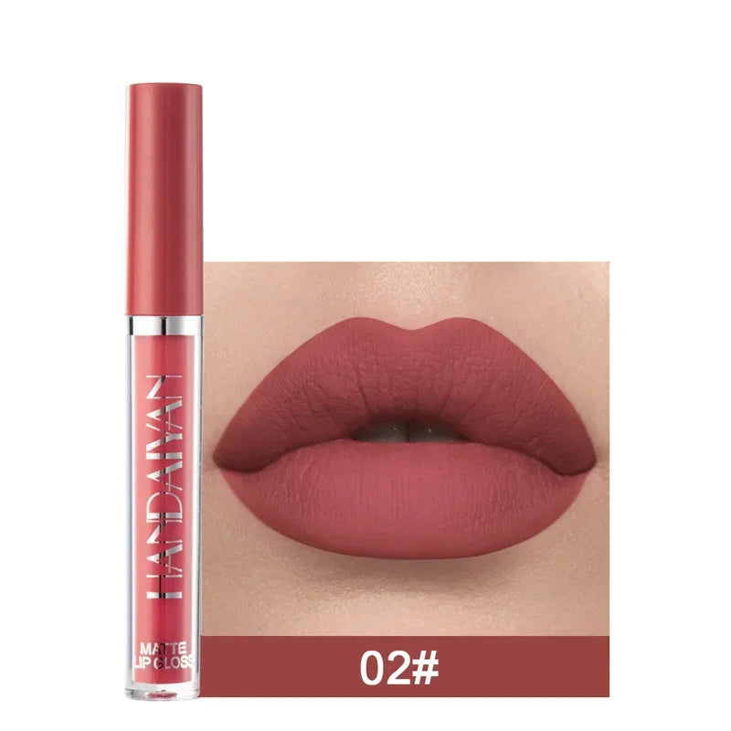 6pcs/1pcs Waterproof Lipgloss Makeup Lightweight Matte Lip Cosmetics Long Lasting Velvet Lipstick Moisturizing Sexy Lips Makeup - My Store