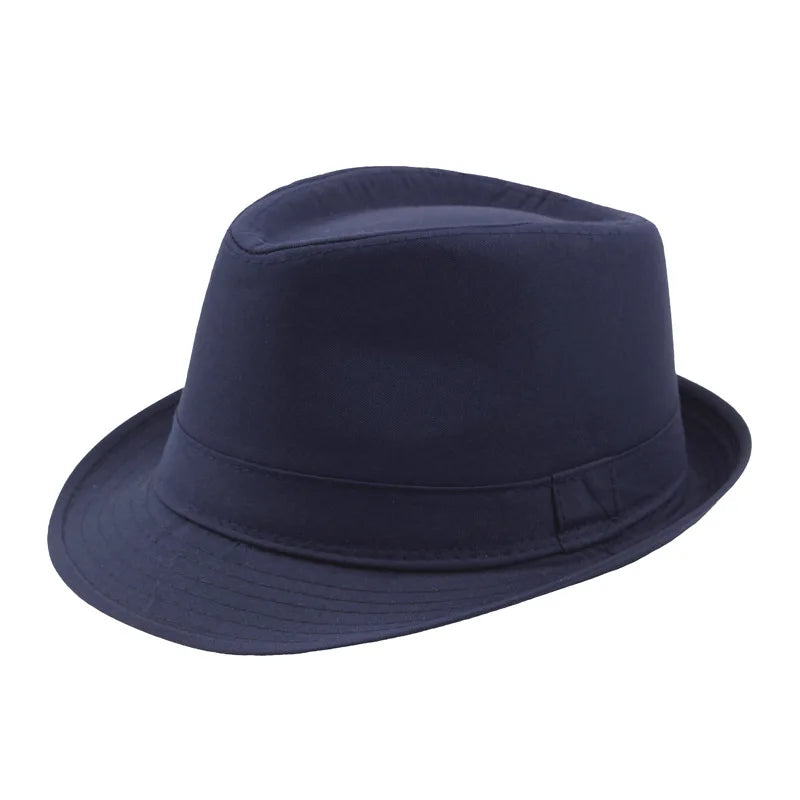 Fashion Summer Hat Panama Wide Brim Fedora Jazz Hat Men Outdoor Sun Hat Retro Bowler Hats Gorro