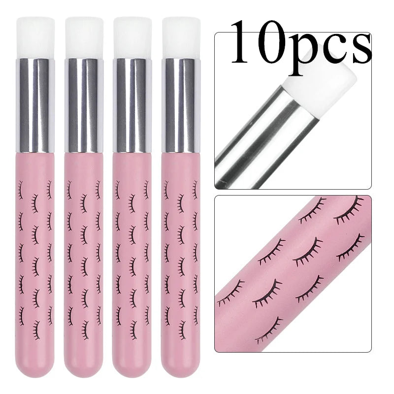 10pcs Eyelash Cleaning Brush Lash Extension Applicator Eyebrow Nose Brushes Washing Bottle Skin Care Makeup Tool Clean Supplies