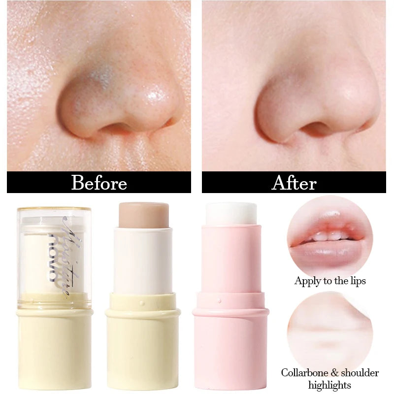 Makeup Primer Stick Long Lasting Covering Pores Waterproof Concealer Pen Face Foundation Stick Soft Moisturizer Before Makeup - My Store