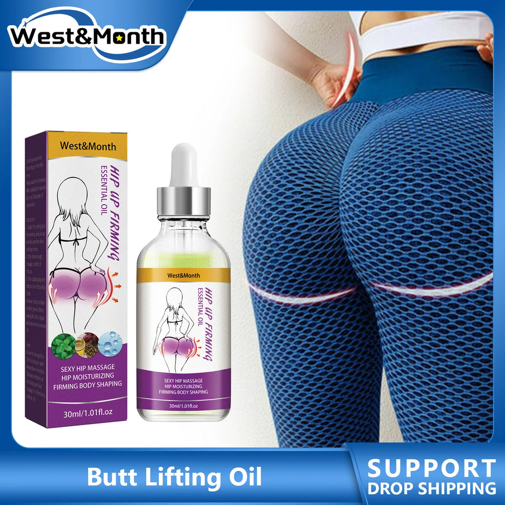 Buttock Massage Essential Oil Effective Hip Lift Up Enhancement Shaping Firming Big Ass Plumping Sexy Lady Butt Enlargement Oil