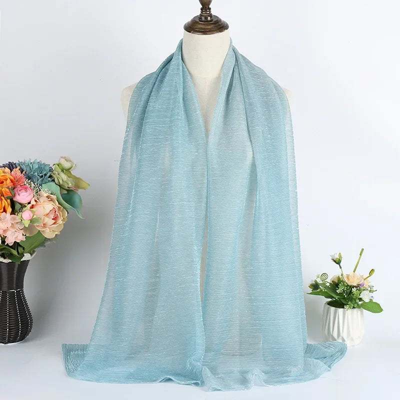 Scarves Women Plain Maxi Hijab Scarf Soft Soild Muslim Shawls Wraps Lady Viscose Head Scarfs Fashion Scarves 1Pc