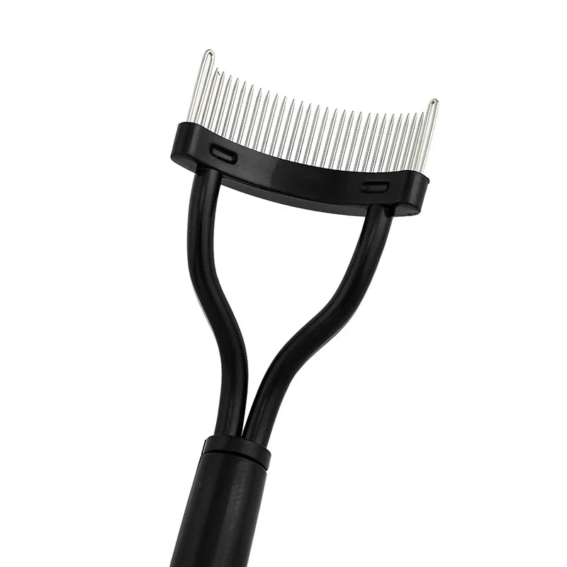 Eyelash Curler Beauty Makeup Lash Separator Foldable Metal Eyelash Brush Comb Mascara Curl Beauty Makeup Cosmetic Tool - My Store