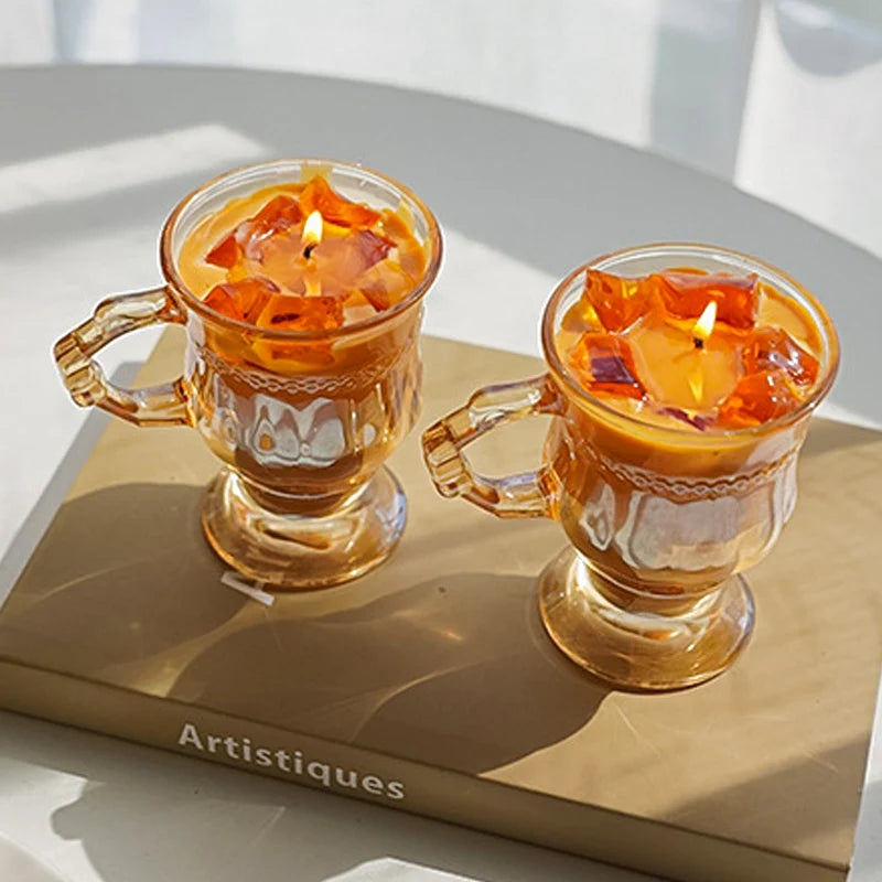 Creativity Latte Coffee Scented Candle Aromath Soy Wax Candles Wedding Birthday Candles Party Home Diner Decoration Souvenirs
