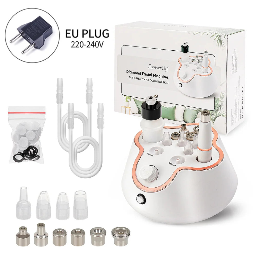 Foreverlily Diamond Microdermabrasion Dermabrasion Machine Water Spray Exfoliation Beauty Machine Wrinkle Face Peeling Machine