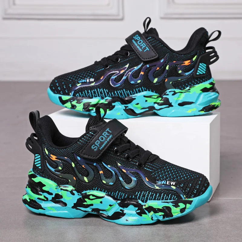 Boys Running Shoes  Design Children Sneakers Mesh Kids Casual Sneakers 7-12 Years Children Sneakers for Boys