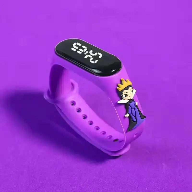 Disney Children's Watch Fashion Cartoon Watches Electronic Digital LED Display Watches Waterproof Holiday Gift Kids Watches
