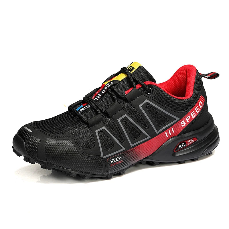 Men‘s Waterproof Hiking Shoes Outdoor Trainers Lace-Up Climbing Shoes Women Trekking Sneakers Anti-Slip Hunting Tactical Sneaker