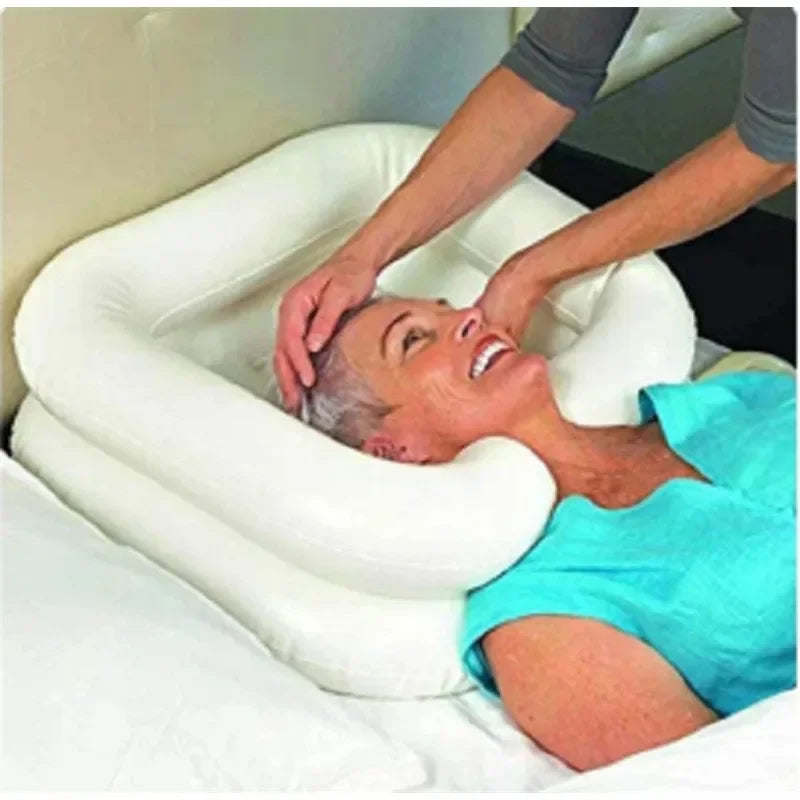 Inflatable Portable Shampoo Basin Hair Washing Basin for Bedridden Disabled Injured Hair Wash Tubat Home Sink Hair Care