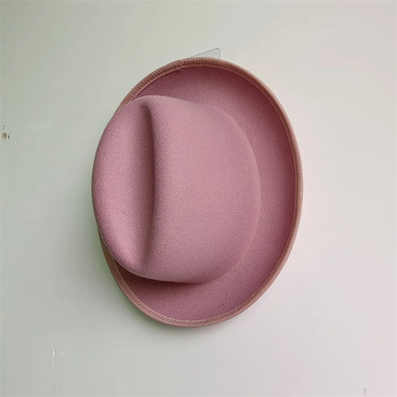 Hats Fedoras  Wide Brim Hat Panama Felt Hat for Male Jazz Hat Church Top Cap British Women Fedoras Hats for Men шляпа женская