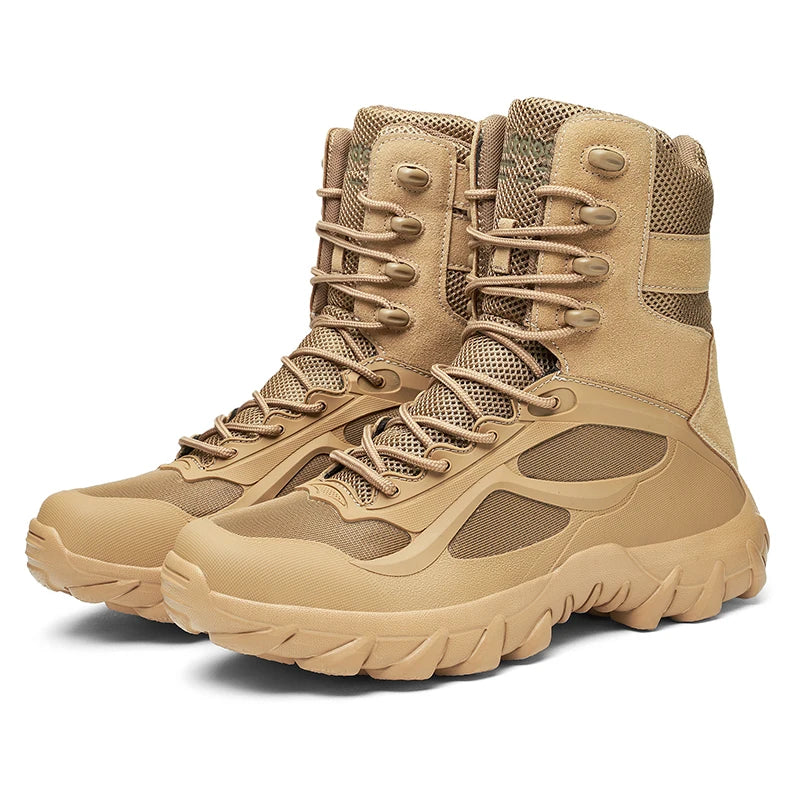 Men Shoes Tactical Boots Special Forces Field Man Boot Lightweight Outdoor Non-Slip Men Zapatillas Hombre Motorcycle Boots
