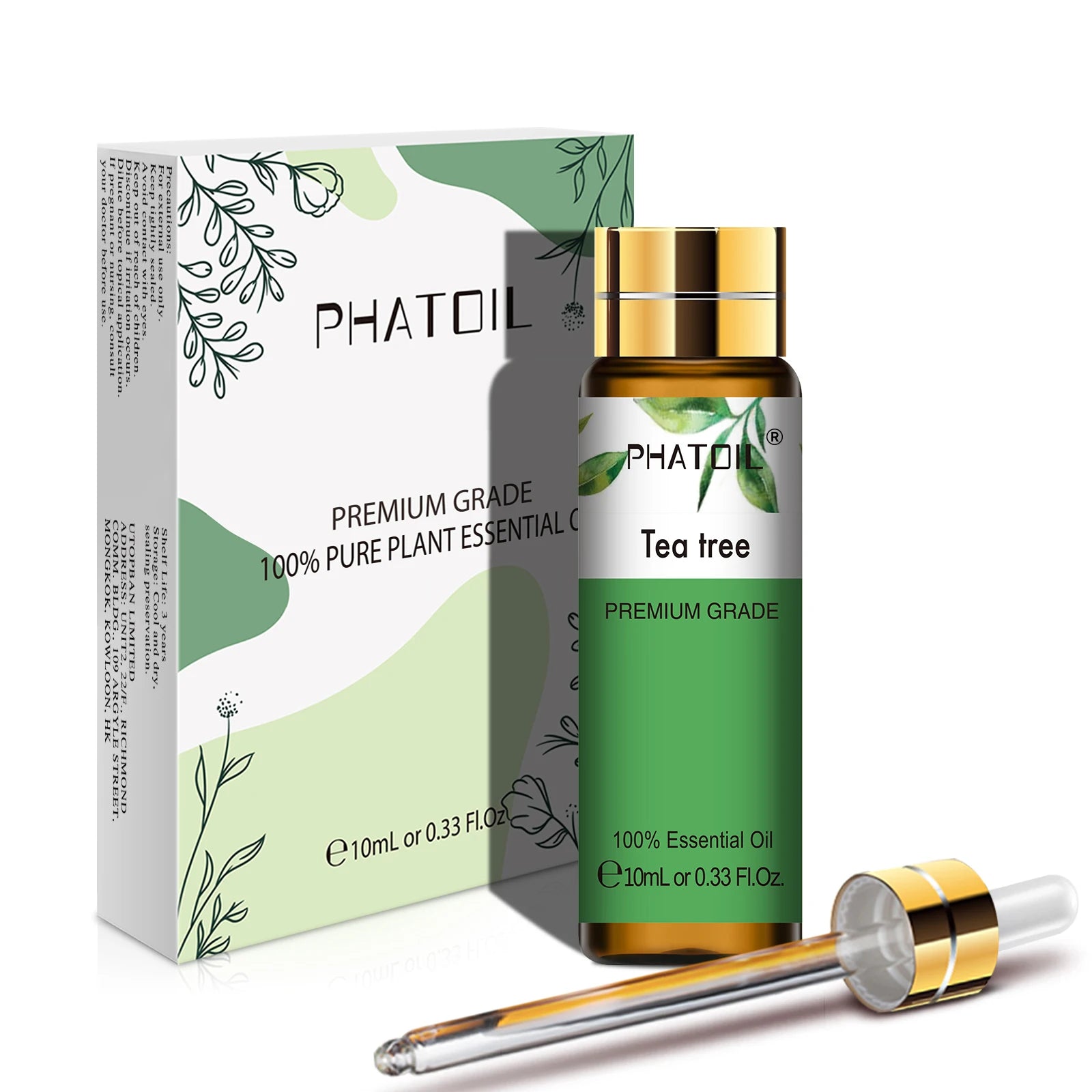 PHATOIL 10ML Rose Vanilla Neroli Spearmint  Pure Natural Essential Oils Diffuser Massage Spa Candles Soaps Aroma Fragrance Oil