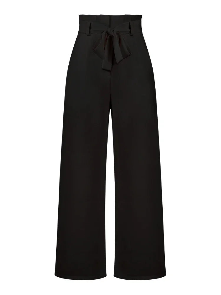 Fashion New in Women's Pants Casual Workplace Loose Women Pant Versatile Straight Broad Leg High Waist Pants Women Clothing