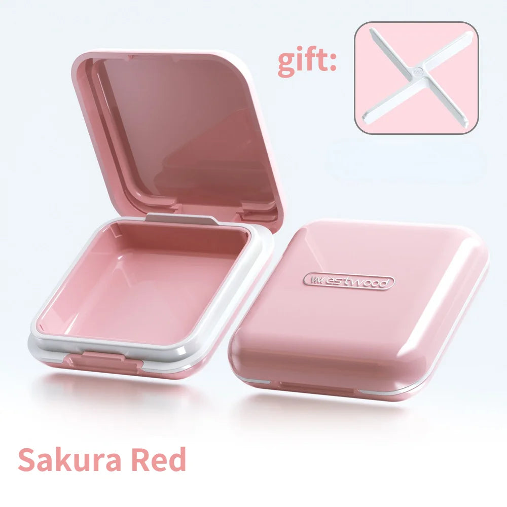 High Quality Orthodontic Retainer Braces Storage Box Soaking Invisible Teeth Denture Cleaning Tooth Storage Portable Belt Case