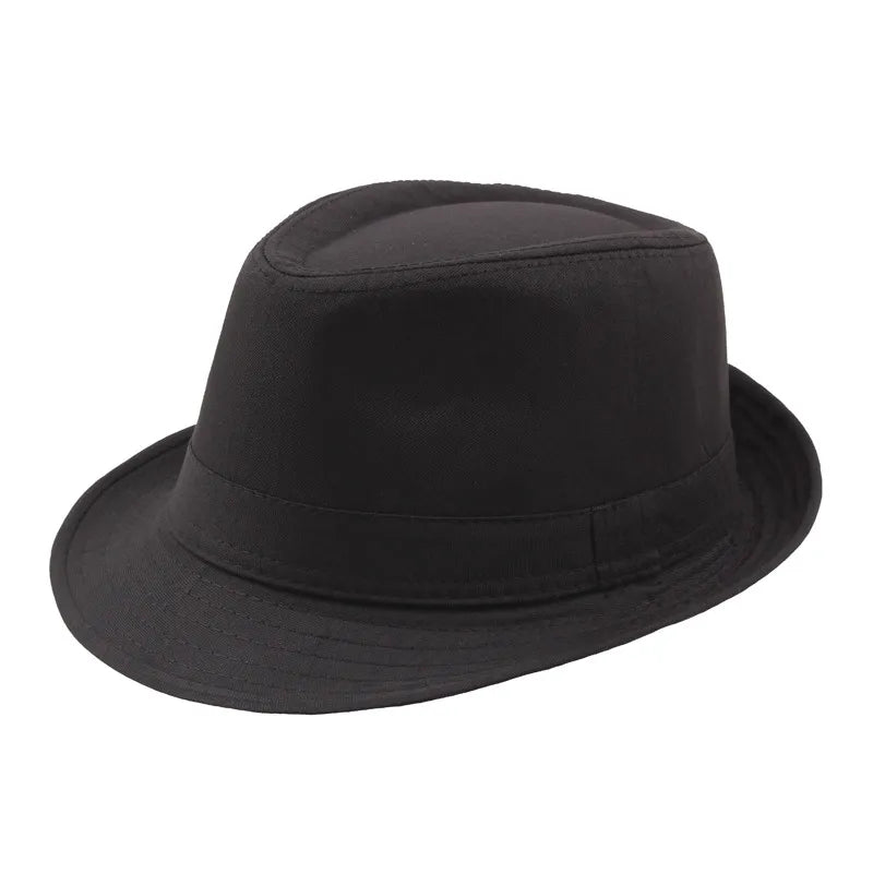 Fashion Summer Hat Panama Wide Brim Fedora Jazz Hat Men Outdoor Sun Hat Retro Bowler Hats Gorro