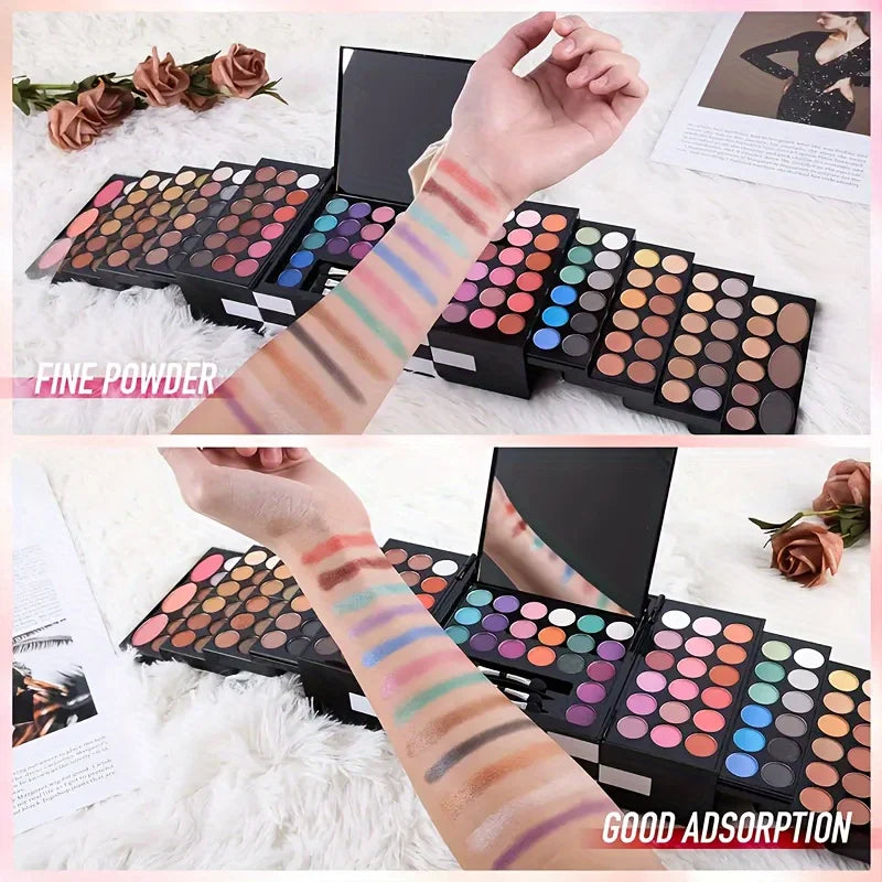 142-Color Eye Shadow, 3-Color Blush, 3-Color Eyebrow Powder Makeup Set, Makeup Artist's Special Makeup - My Store