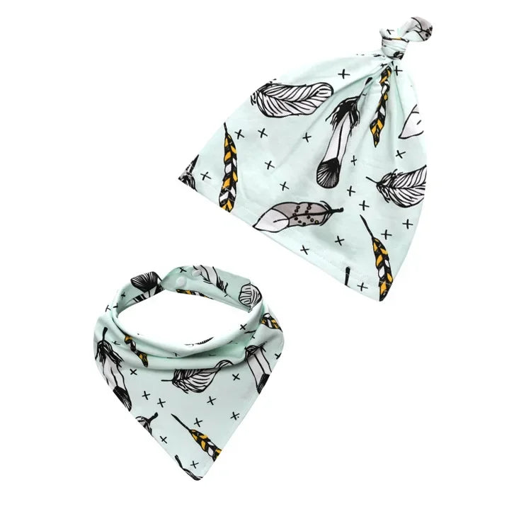 Winter Spring Cotton Baby Hat Scarf Infant Hat Set Duvet Fabric Beanie Hats for Kids Baby Girl Hat Baby Boy Hat Plush Warm Hat