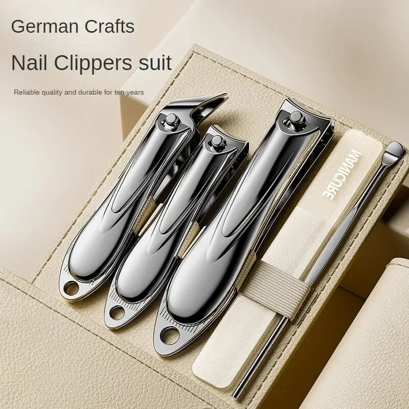 Manicure Set Personal Care Nail Clipper Kit 5 Pieces Nail Clipper Set Grooming Kit Gift for Relatives Friends Families Travel