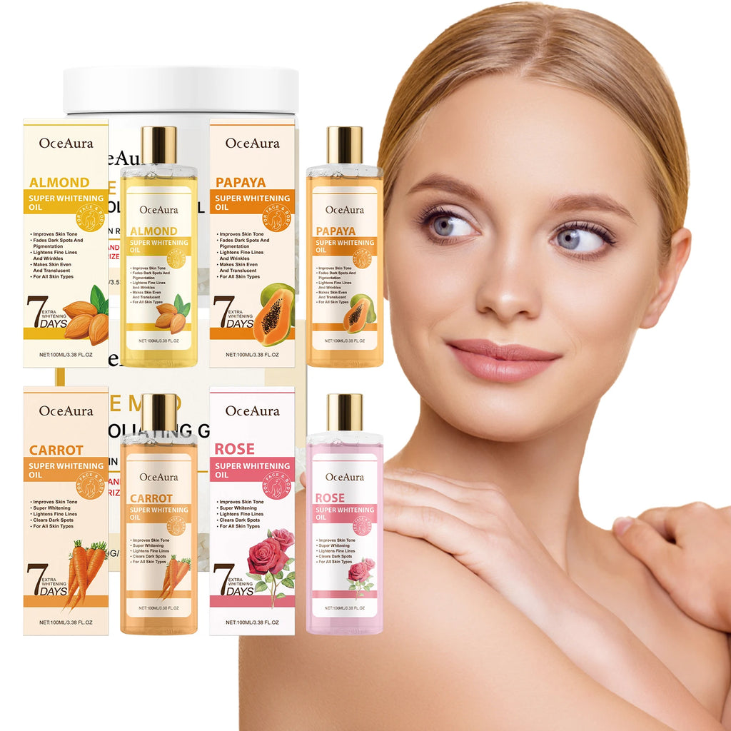 OCEAURA Super Whitening Oil Gentle Moisturizing Body Skin Moisturizing Daily Massage Care Essential Oil Deeply Nourish 3.38 OZ