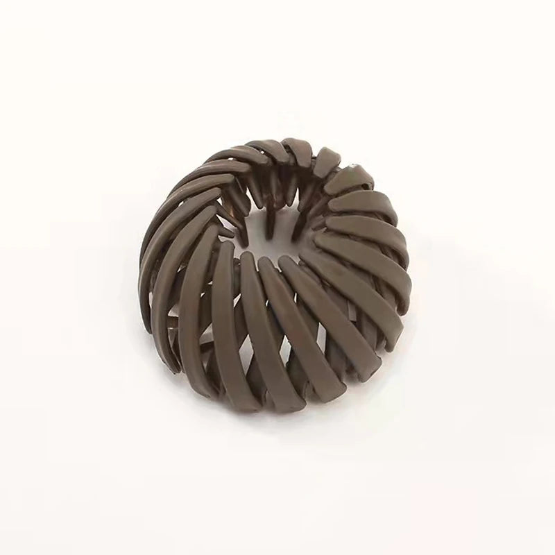 Magic Hair Clip Bird Nest Shaped Hair Holder Velvet Hair Ring Ball Head Hair Device High Ponytail  Artifact Hair Accessories