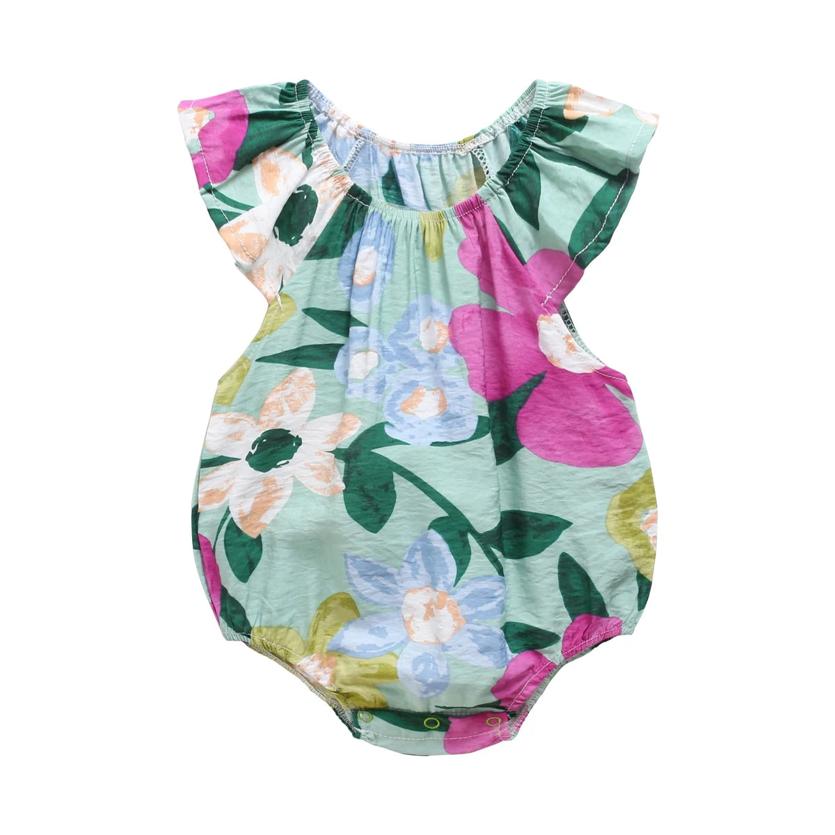 Sanlutoz Summer Cotton Baby Girl Bodysuit Printing Newborn Baby Clothes Princess Baby Girls Clothing Cute