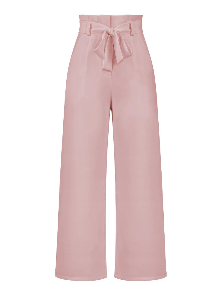 Fashion New in Women's Pants Casual Workplace Loose Women Pant Versatile Straight Broad Leg High Waist Pants Women Clothing