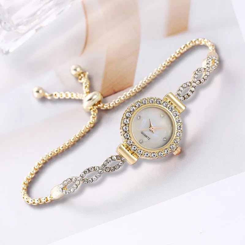 Luxury Women's Watches Simple Quartz Wristwatches Small Dial Watches Bracelet Ladies Watch Gift Clock Relogio Feminino