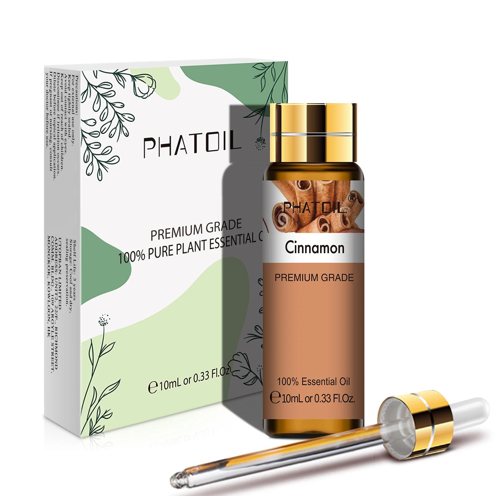 PHATOIL 10ML Rose Vanilla Neroli Spearmint  Pure Natural Essential Oils Diffuser Massage Spa Candles Soaps Aroma Fragrance Oil