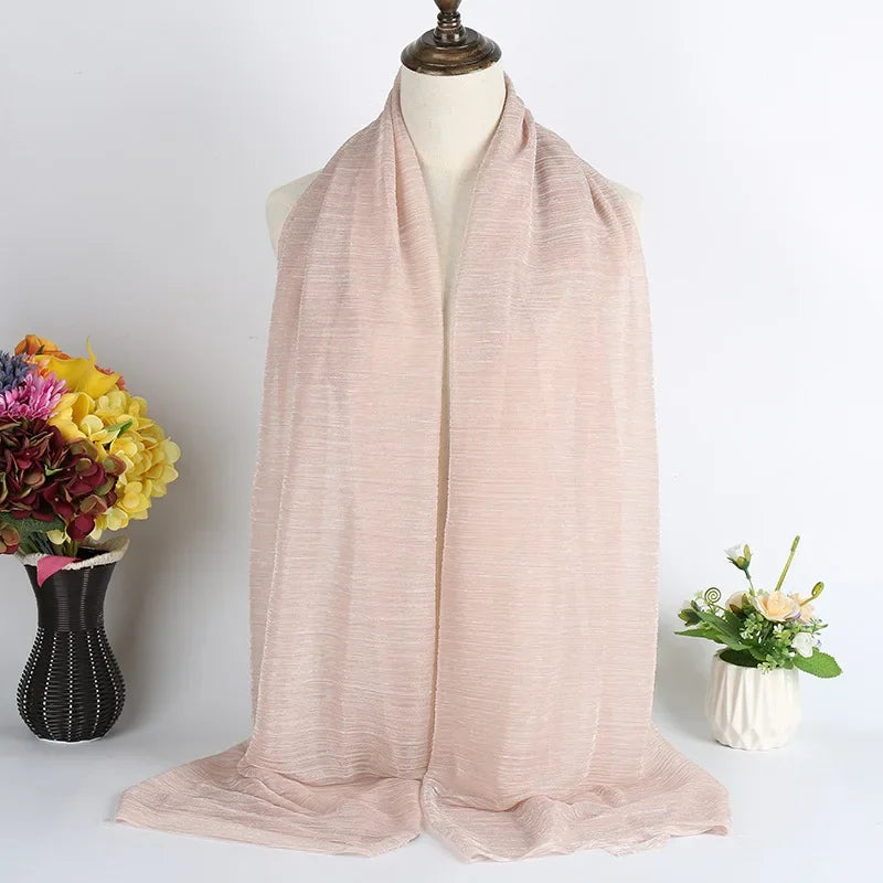 Scarves Women Plain Maxi Hijab Scarf Soft Soild Muslim Shawls Wraps Lady Viscose Head Scarfs Fashion Scarves 1Pc