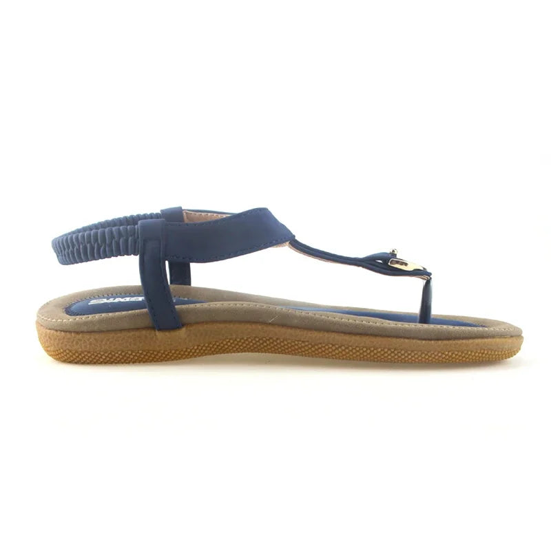 BEYARNE Size 35-42 New Women Sandal Flat Heel Sandalias Femininas Summer Casual Single Shoes Woman Soft Bottom Slippers Sandals