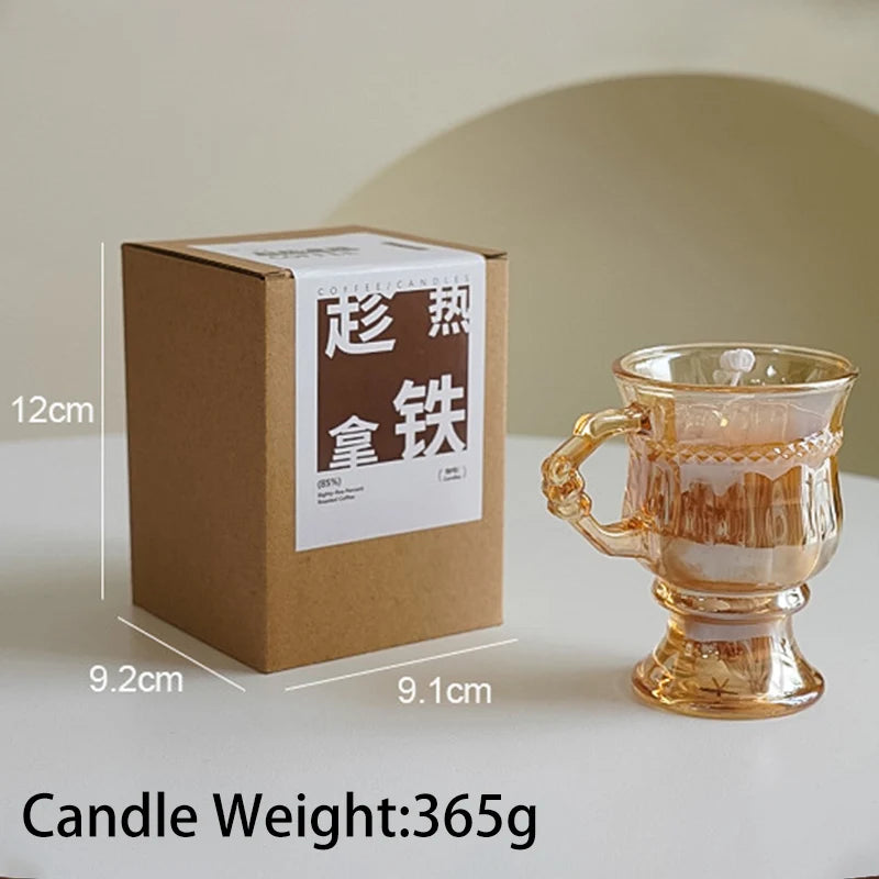 Creativity Latte Coffee Scented Candle Aromath Soy Wax Candles Wedding Birthday Candles Party Home Diner Decoration Souvenirs