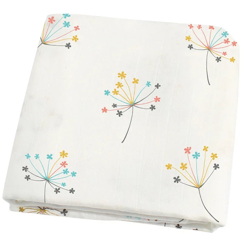 120x120cm Bamboo Muslin Swaddles Baby Blankets Newborn Baby Blanket Soft Baby Swaddle Muslin Wrap